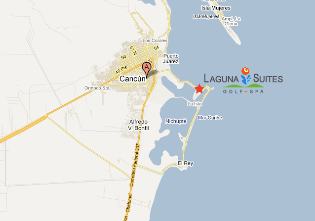 Laguna Suites Cancun Mexico Location & Map